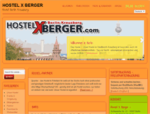 Tablet Screenshot of hostelxberger.com